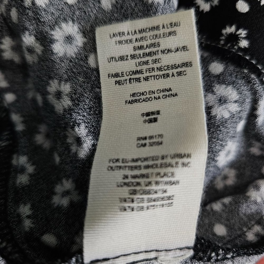 Free People Women's Floral Wonderland A-line Dress, Black, Sz S - Picture 12 of 13
